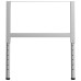 Cadre Banc Lucru Reglabile, 2 Buc., Gri, 85X(69-95,5) Cm, Metal