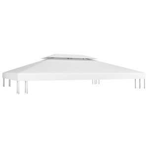 Acoperiș De Pavilion Cu 2 Niveluri, Alb, 4X3 M, 310 G/M²