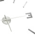 Ceas De Perete 3D, Argintiu, 100 Cm, Xxl, Design Modern