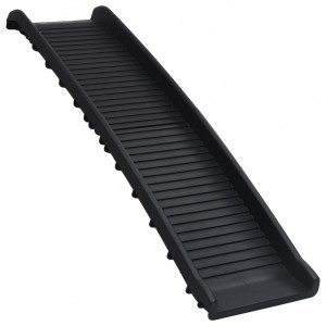 Rampă Pentru Câini Pliabilă, Negru, 155,5 X 40 X 15,5 Cm