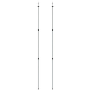 Stâlpi Telescopici Pentru Prelată, 2 Buc., 102-260 Cm, Aluminiu