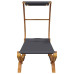 Pat De Exterior Cu Baldachin Antracit 100X190X134 Cm Lemn Masiv