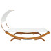 Pat De Exterior Cu Baldachin, Crem, 165X203X126 Cm, Lemn Masiv