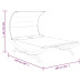 Pat De Exterior Cu Baldachin Antracit 165X203X126 Cm Lemn Masiv