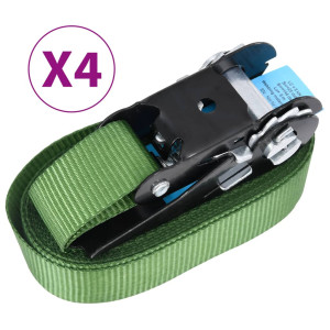 Chingi De Fixare Cu Clichet, 4 Buc., Verde, 6 M, 800 Dan