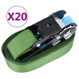 Chingi De Fixare Cu Clichet, 20 Buc., Verde, 6 M, 800 Dan