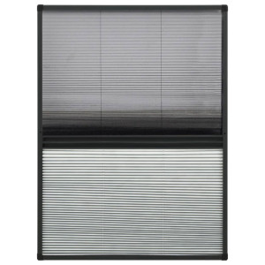 Ecran Insecte Pentru Ferestre, Cu Umbrar, 80X120 Cm, Aluminiu