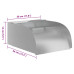Cascadă Cu Led-Uri, 30 X 34 X 14 Cm, Oțel Inoxidabil 304