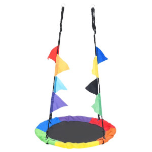 Leagăn Cu Steaguri Curcubeu 100 Cm