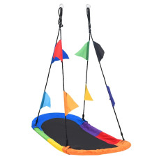 Leagăn Cuib Cu Stegulețe, 165X70 Cm