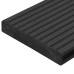Capace De Capăt Pardoseală Terasă, 10 Buc., Negru, Plastic