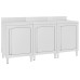 Dulap Blat De Lucru Comercial 180X60X96 Cm Oțel Inoxidabil