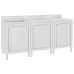 Dulap Comercial Pentru Chiuvetă 180X60X96 Cm, Oțel Inoxidabil