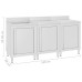 Dulap Comercial Pentru Chiuvetă 180X60X96 Cm, Oțel Inoxidabil