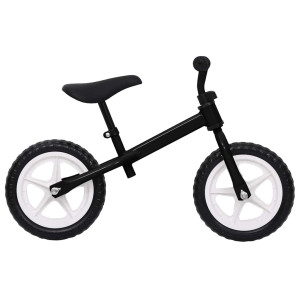 Bicicletă Pentru Echilibru 11 Inci, Cu Roți, Negru