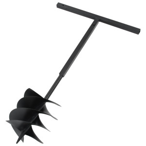 Burghiu De Pământ Cu Mâner 250 Mm, Tub Extensibil La 12 M, Oțel