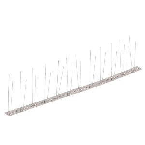 Set Bandă Cu Țepi Antipăsări Cu 2 Rânduri, 20 Buc., Oțel, 10 M