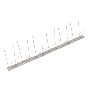 Set Bandă Cu Țepi Antipăsări Cu 4 Rânduri, 20 Buc., Oțel, 10 M