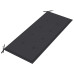 Bancă Batavia Cu Pernă Antracit, 120 Cm, Lemn Masiv Tec