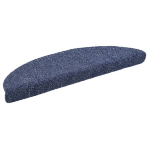Covorașe Autoadezive Pentru Scări, 10 Buc., 56X17X3 Cm, Semirotunde, Albastre