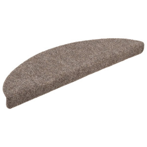 Covorașe Autoadezive Pentru Scări, 10 Buc., 56X17X3 Cm, Bej, Semirotunde