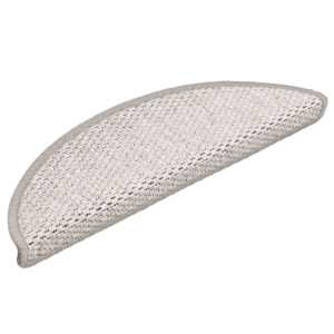 Covoraș Scări Autoadeziv Aspect Sisal 15 Buc. Platină 56X17X3Cm