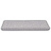 Covoraș Scări Autoadeziv 15 Buc Platină 65X21X4 Cm Aspect Sisal