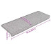 Covoraș Scări Autoadeziv 15 Buc Platină 65X21X4 Cm Aspect Sisal