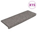 Covoraș Scări Autoadeziv 15 Buc. Gri&Bej 65X21X4Cm Aspect Sisal