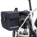Geantă De Bicicletă Dublă Pentru Suport Coș, Negru, 35 L