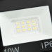 Proiectoare Cu Led, 10 W, 2 Buc., Alb Rece