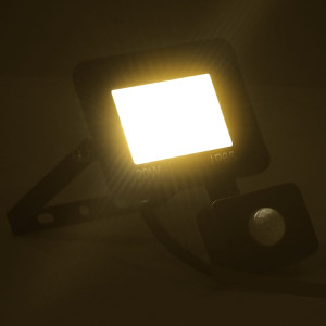 Proiector Led Cu Senzor, 20 W, Alb Cald