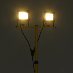 Proiector Cu Led Și Trepied, 2X20 W, Alb Cald