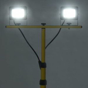 Proiector Cu Led Și Trepied, 2X20 W, Alb Rece