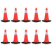 Conuri De Trafic Reflectorizante Cu Baze Grele, 10 Buc., 50 Cm