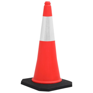 Conuri Rutiere Reflectorizante Cu Baze Grele 10 Buc. 75 Cm