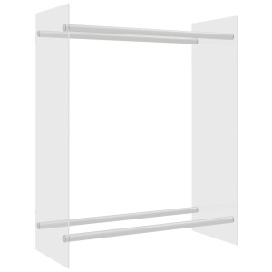 Rastel Lemne De Foc Transparent 80X35X100 Cm Sticlă Securizată