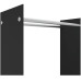 Rastel Lemne De Foc Negru 80X35X100 Cm Sticlă Securizată