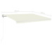 Copertină Automată Cu Led & Senzor Vânt, Crem, 450X350 Cm