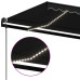 Copertină Automată Cu Led & Senzor Vânt, Antracit, 500X350 Cm