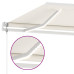 Copertină Automată Cu Led & Senzor Vânt, Crem, 450X350 Cm