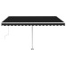 Copertină Automată Cu Led & Senzor Vânt, Antracit, 450X350 Cm