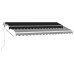 Copertină Automată Cu Led & Senzor Vânt, Antracit, 450X350 Cm
