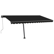 Copertină Automată Cu Led & Senzor Vânt, Antracit, 450X350 Cm
