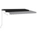 Copertină Automată Cu Led & Senzor Vânt, Antracit, 450X350 Cm