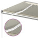 Copertină Automată Cu Senzor Vânt & Led, Crem, 6X3 M
