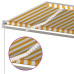 Copertină Automată Cu Senzor Vânt & Led, Galben&Alb, 6X3 M