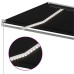 Copertină Automată Cu Senzor Vânt & Led, Antracit, 6X3 M