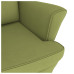 Balansoar Cu Picioare Lemn Masiv Hevea, Verde Deschis, Catifea