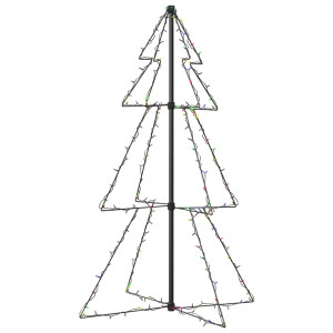 Brad Crăciun Conic, 78X120 Cm, 160 Led-Uri, Interior & Exterior